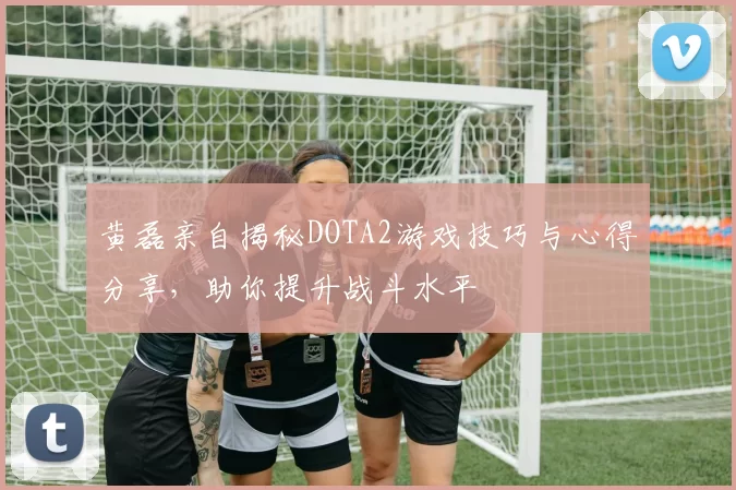黄磊亲自揭秘DOTA2游戏技巧与心得分享，助你提升战斗水平