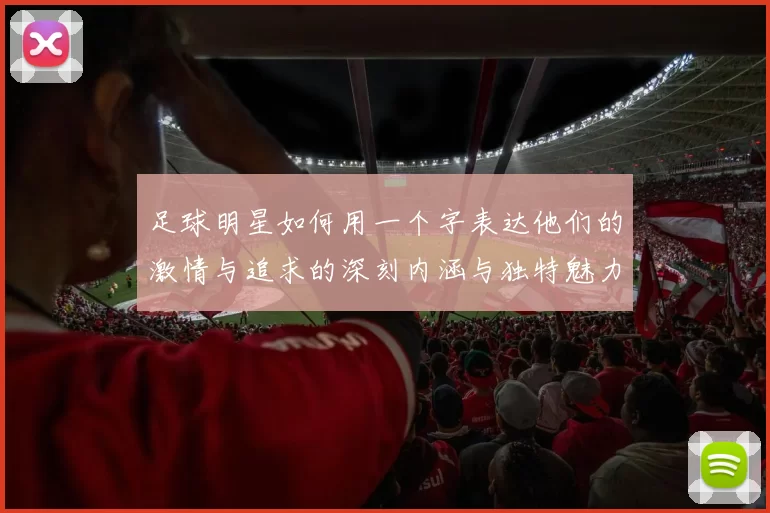 足球明星如何用一个字表达他们的激情与追求的深刻内涵与独特魅力