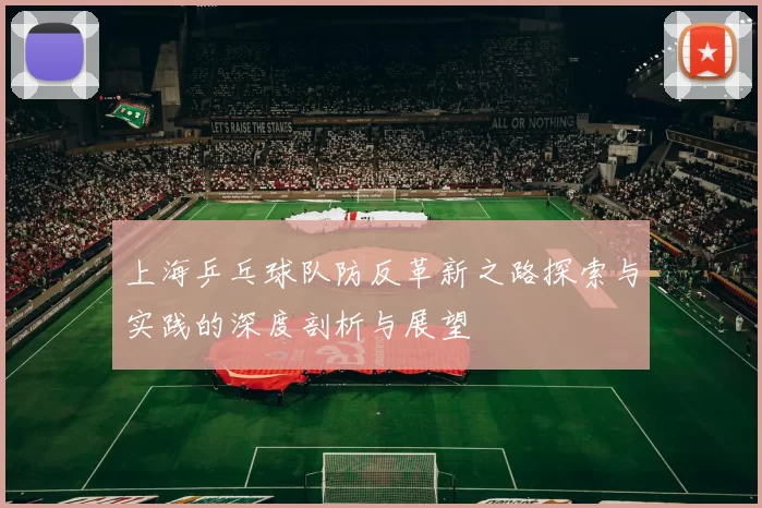 上海乒乓球队防反革新之路探索与实践的深度剖析与展望